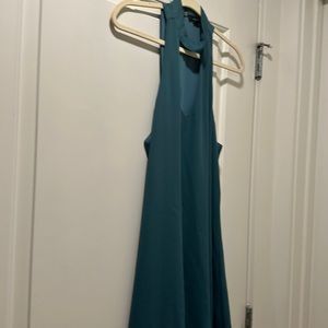 Deep green polyester dress